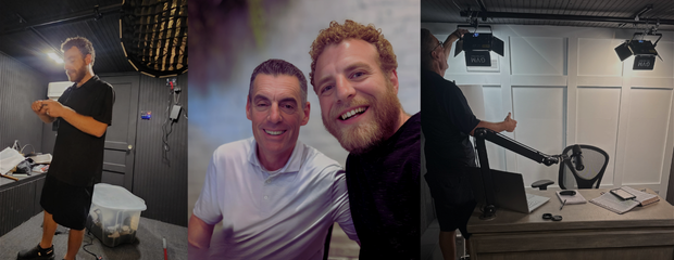 Jonathan and Marc Seals building and filming at Ruach Studios